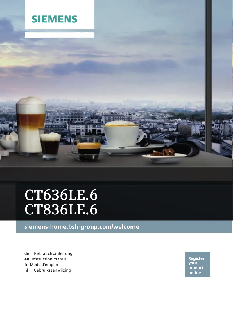 Image de la première page du manuel de l'appareil CT636LES6