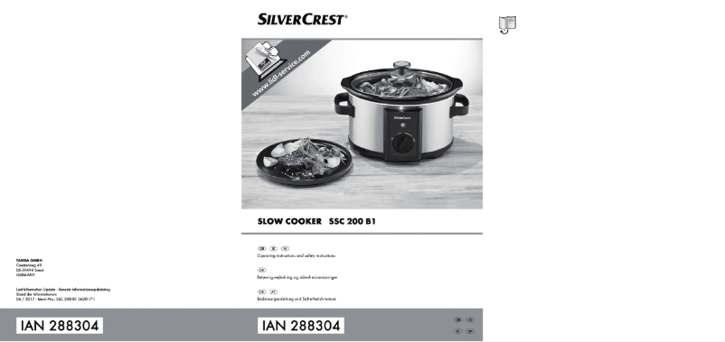 Page 1 de la notice Manuel utilisateur SilverCrest SSC 200 B1