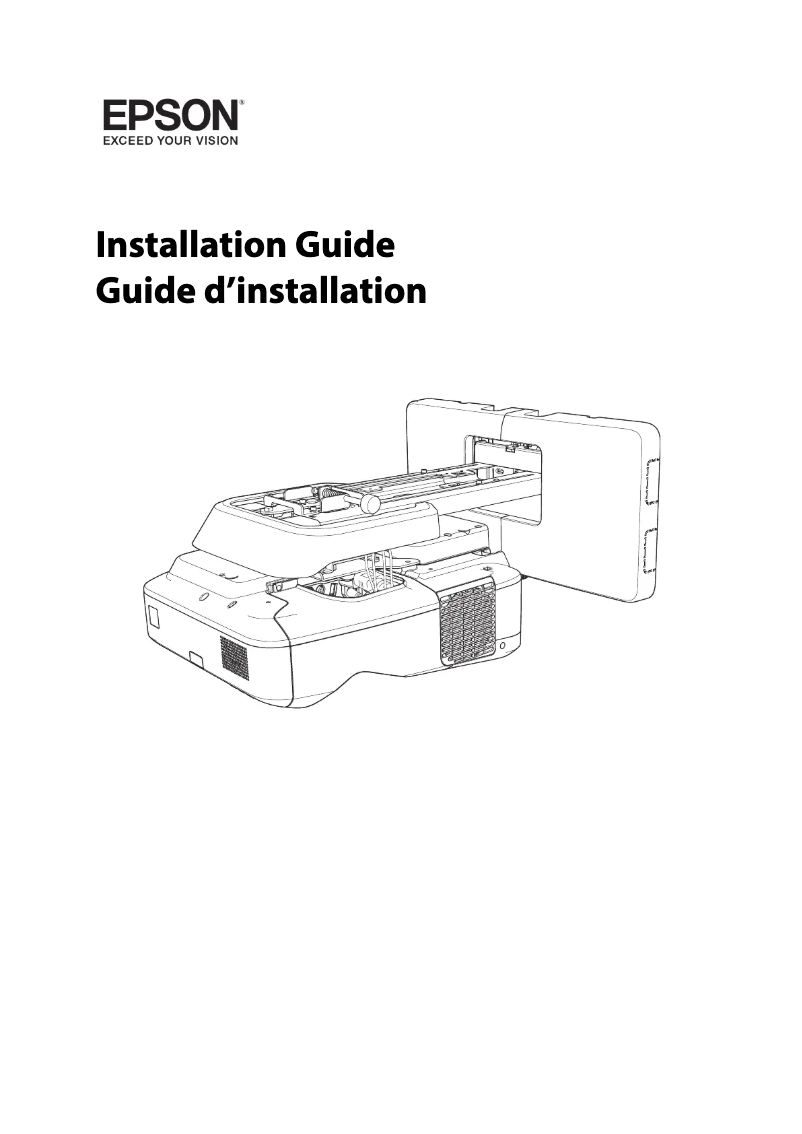 Page 1 de la notice Guide d'installation Epson BrightLink 685Wi