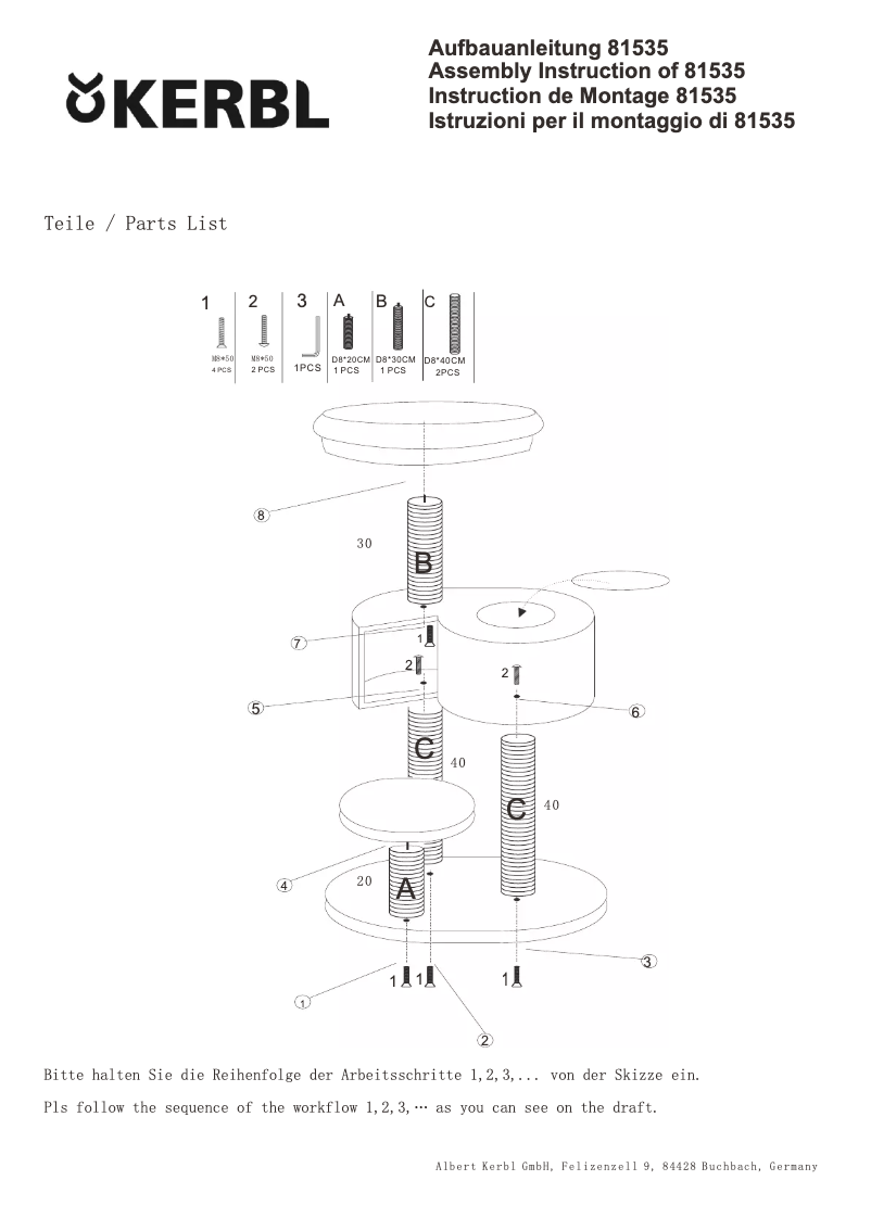 Image de la première page du manuel de l'appareil Fridolin 81535