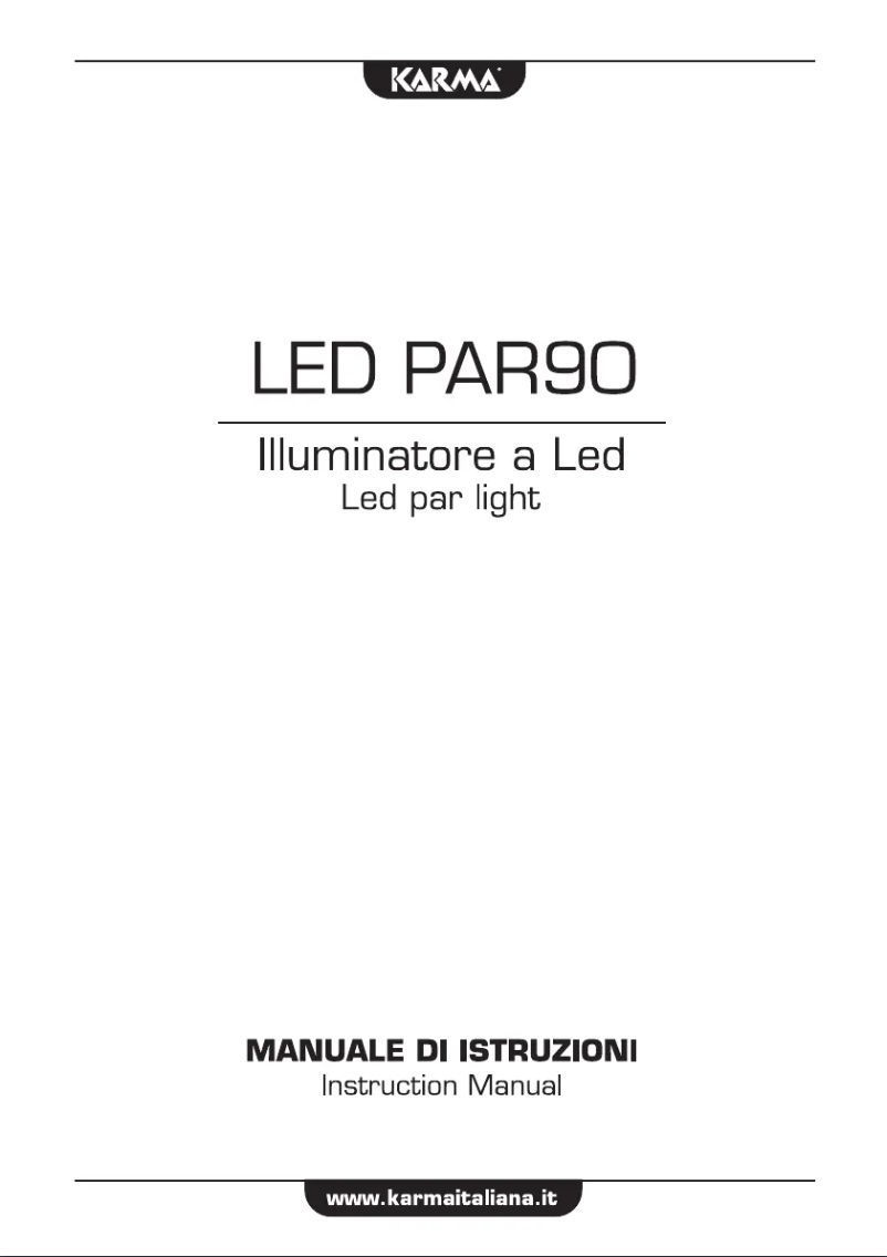 Image de la première page du manuel de l'appareil LED PAR90