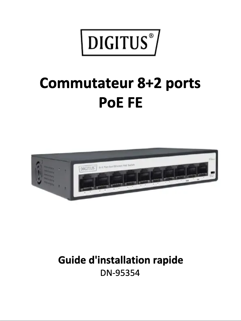 Page n°1 - Manuel utilisateur Digitus DN-95354