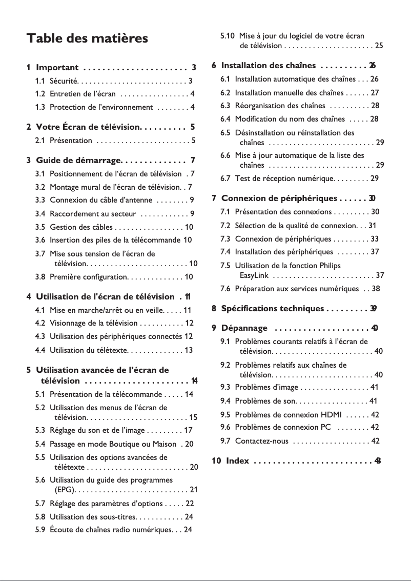 Page 1 de la notice Manuel utilisateur Philips 220TW9FB