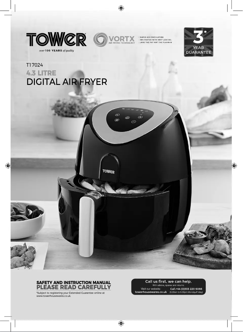 Page 1 de la notice Manuel utilisateur Tower Vortx T17024