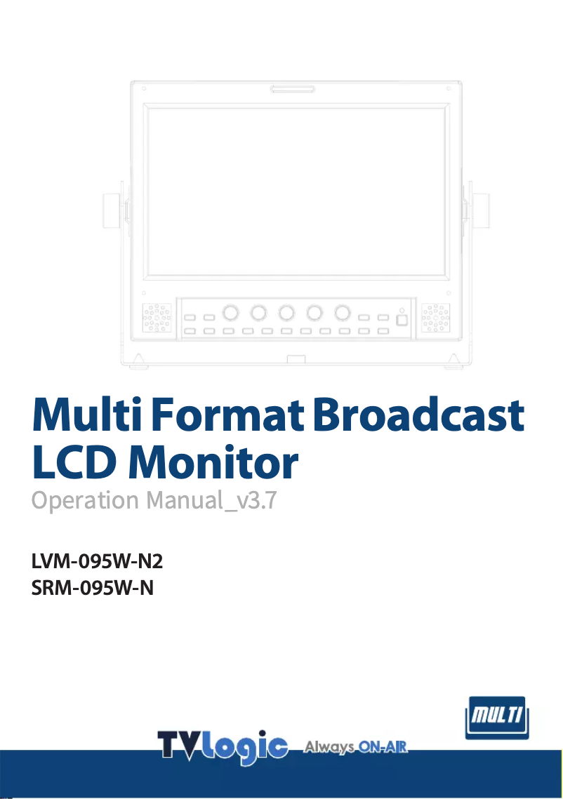 Page n°1 - Manuel utilisateur TVLogic LVM-095W-N