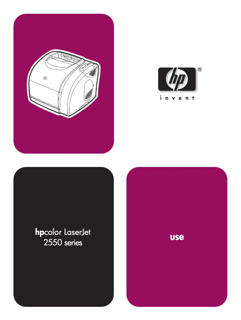 Image de la première page du manuel de l'appareil LaserJet 2550