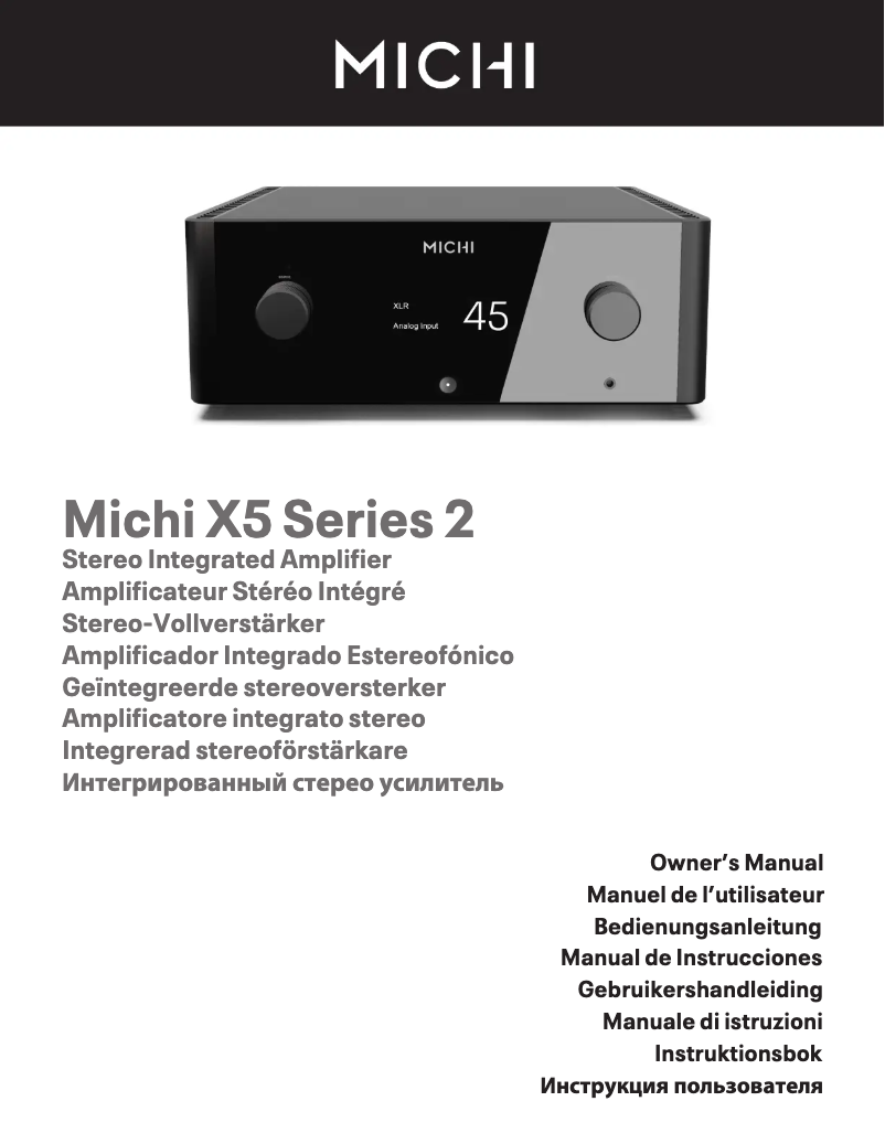 Image de la première page du manuel de l'appareil Michi P5