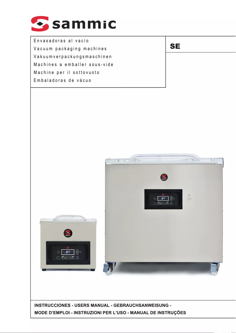 Page 1 de la notice Manuel utilisateur Sammic SE-316