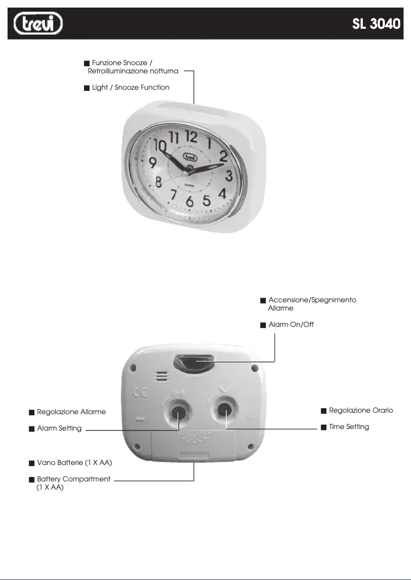 Image de la première page du manuel de l'appareil SL 3040
