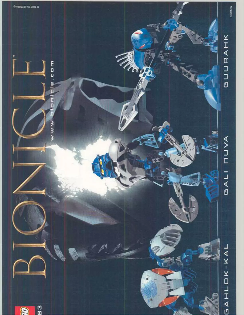 Page n°1 - Manuel utilisateur Lego Bionicle 8583