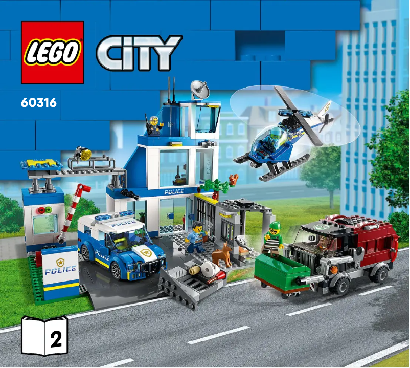 Page 1 de la notice Consignes visuelles Lego City 60316
