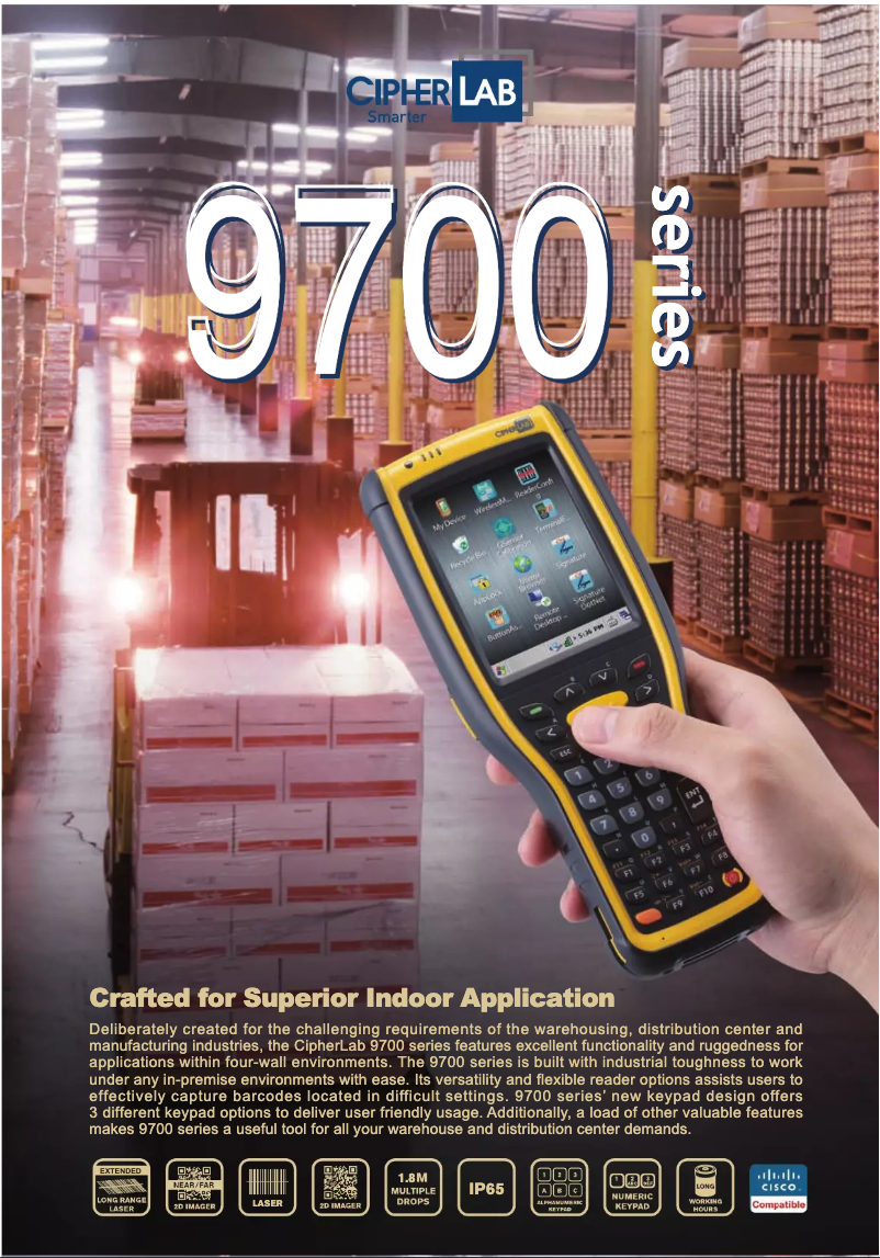 Page n°1 - Manuel utilisateur CipherLab CP-9700