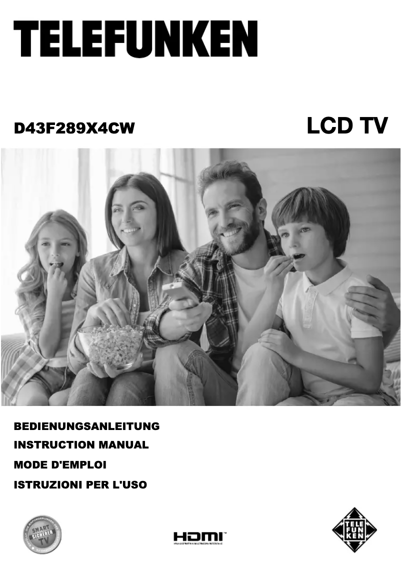 Image de la première page du manuel de l'appareil D43F289X4CW