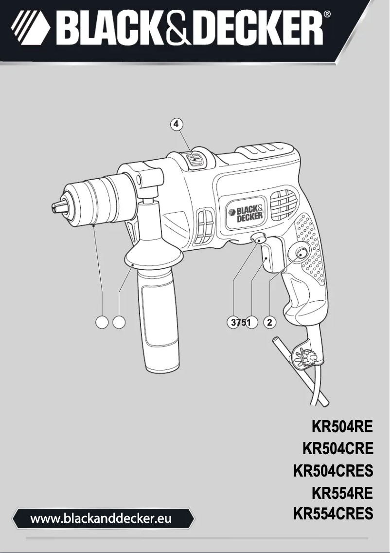 Page n°1 - Manuel utilisateur Black & Decker KR554RE