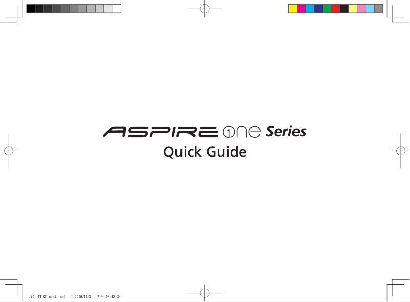 Imagen de la primera página del manual del dispositivo Aspire One NAV50