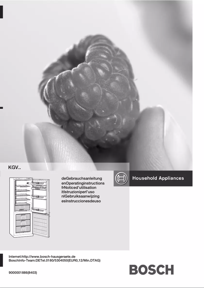 Page n°1 - Manuel utilisateur Bosch KGV31422