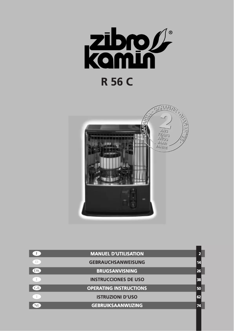 Page n°1 - Manuel utilisateur Zibro Kamin R 56 C
