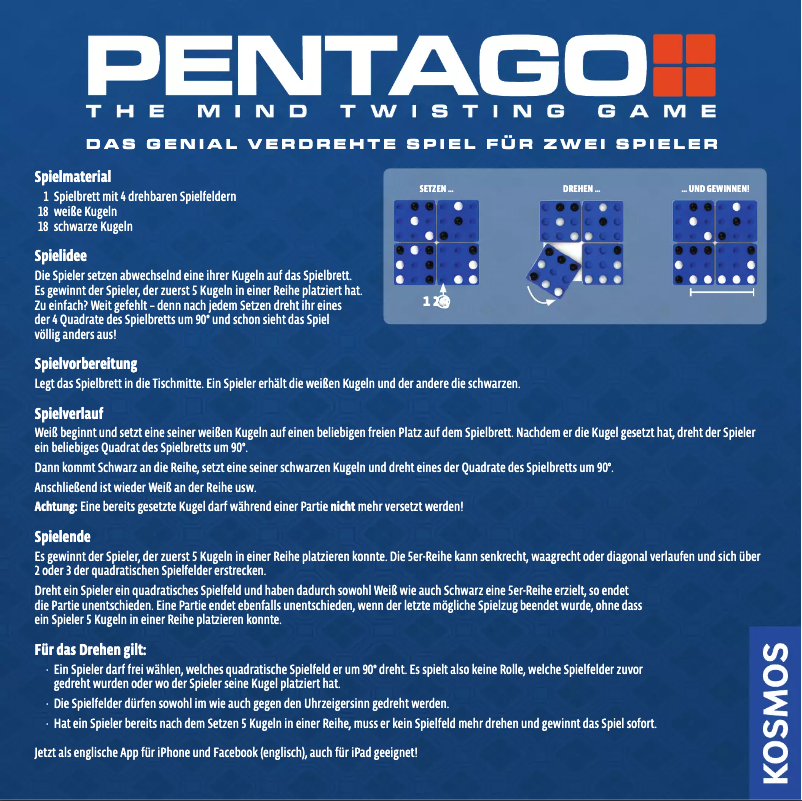 Página 1 del manual Manual de usuario Kosmos Pentago