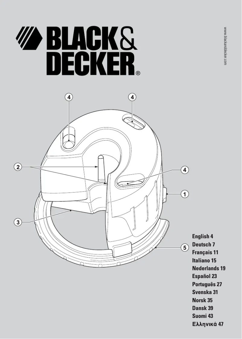 Page 1 de la notice Manuel utilisateur Black & Decker BDL90