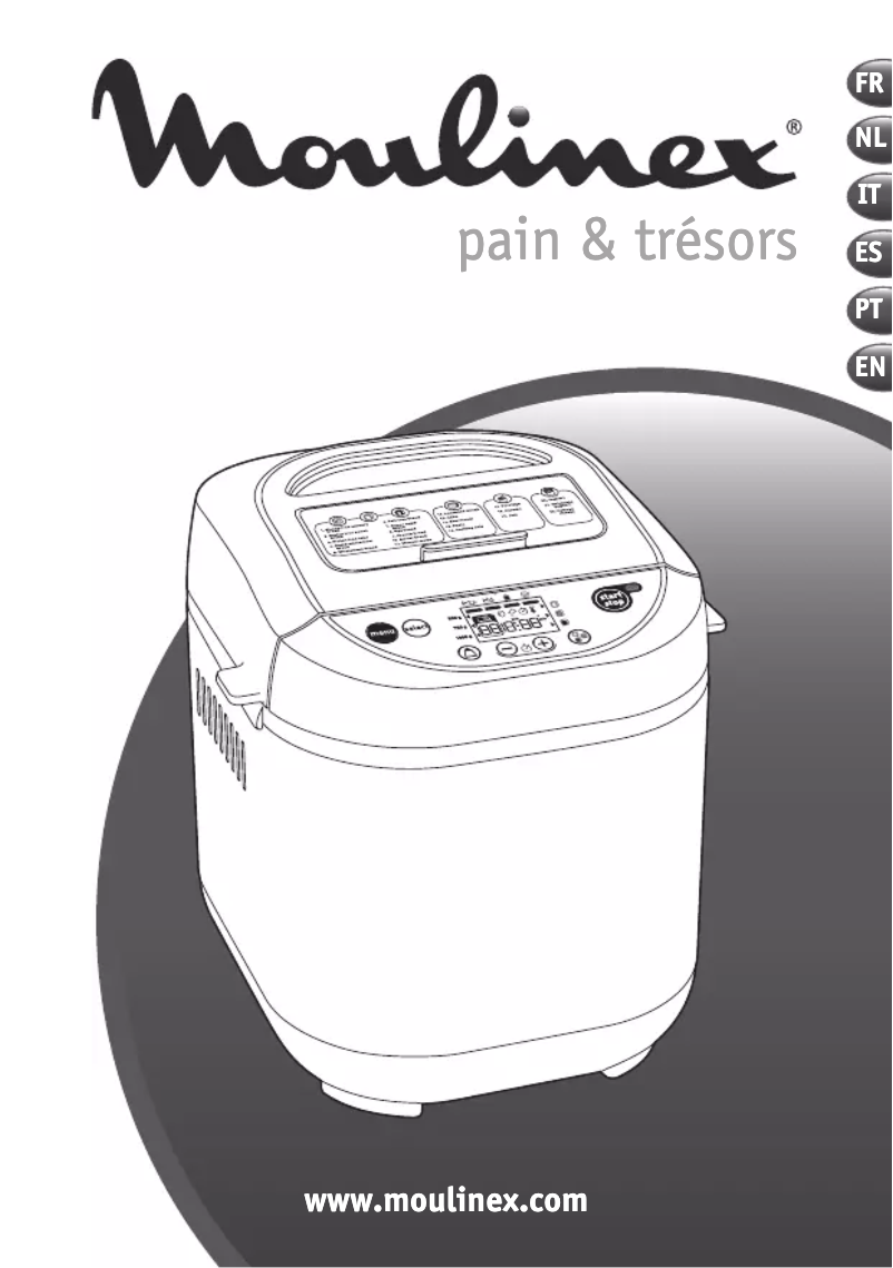 Image de la première page du manuel de l'appareil Pain & Trésors OW2501