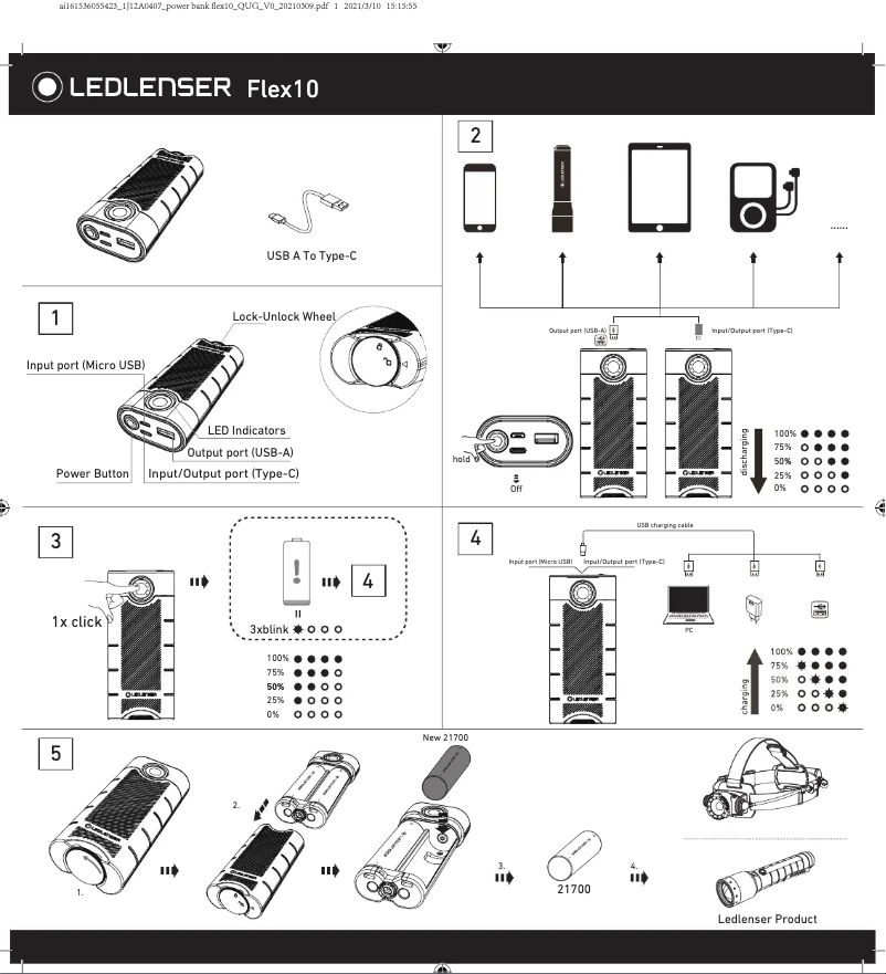 Image de la première page du manuel de l'appareil Flex10