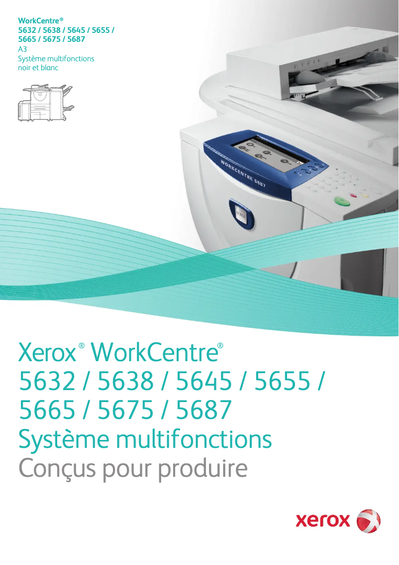 Page 1 de la notice Manuel utilisateur Xerox WorkCentre 5655V FBC