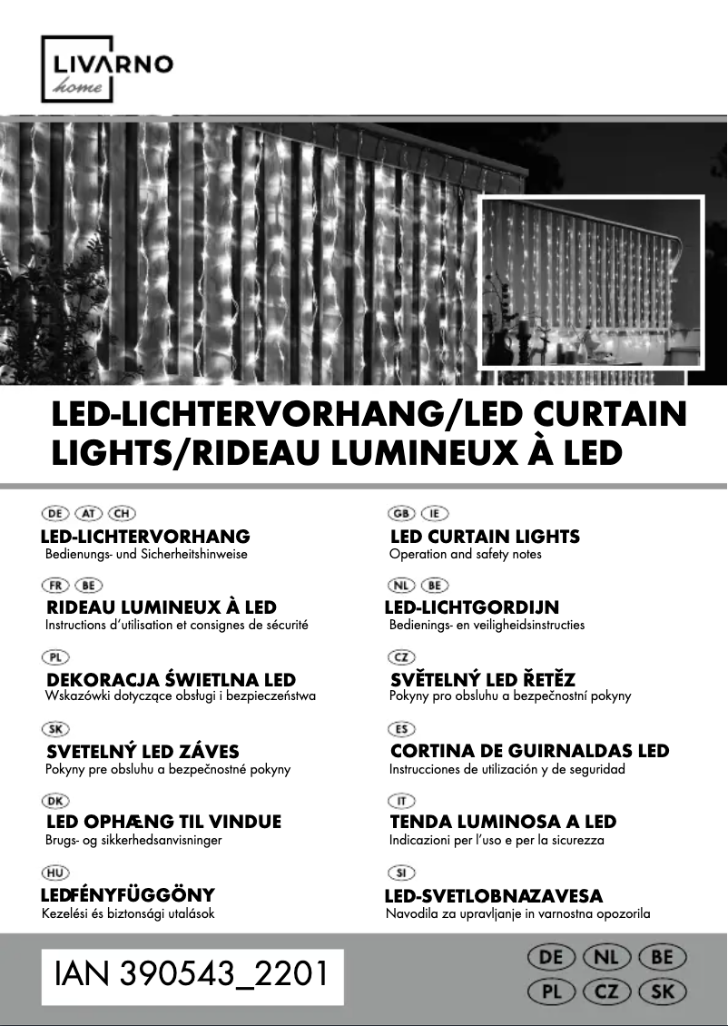 Page 1 de la notice Manuel utilisateur Livarno Lux HG05205A