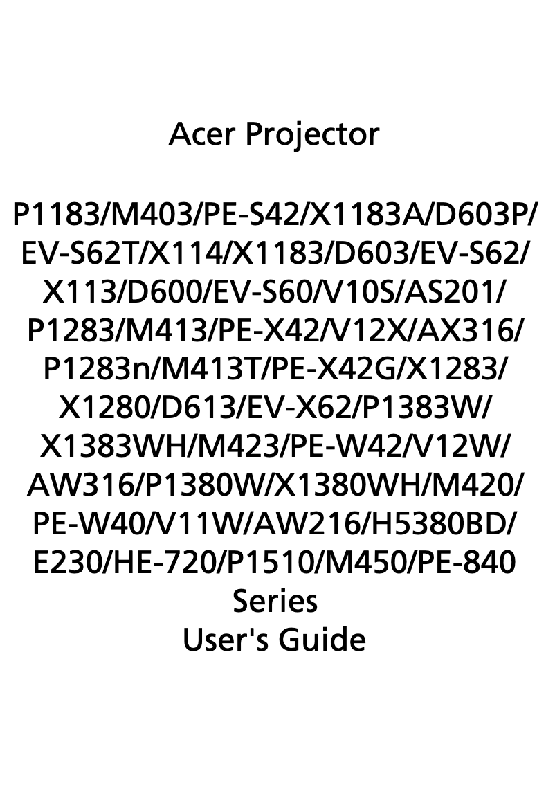 Image de la première page du manuel de l'appareil X1280