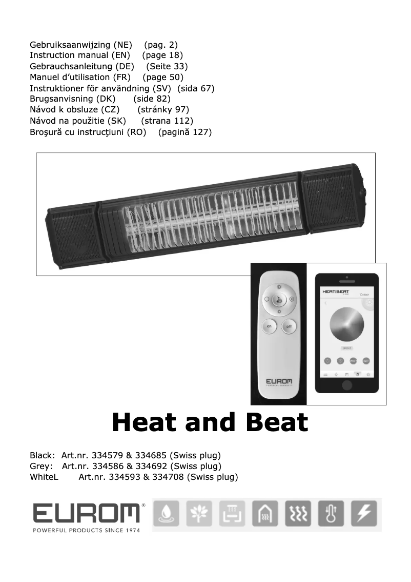 Image de la première page du manuel de l'appareil Heat and Beat