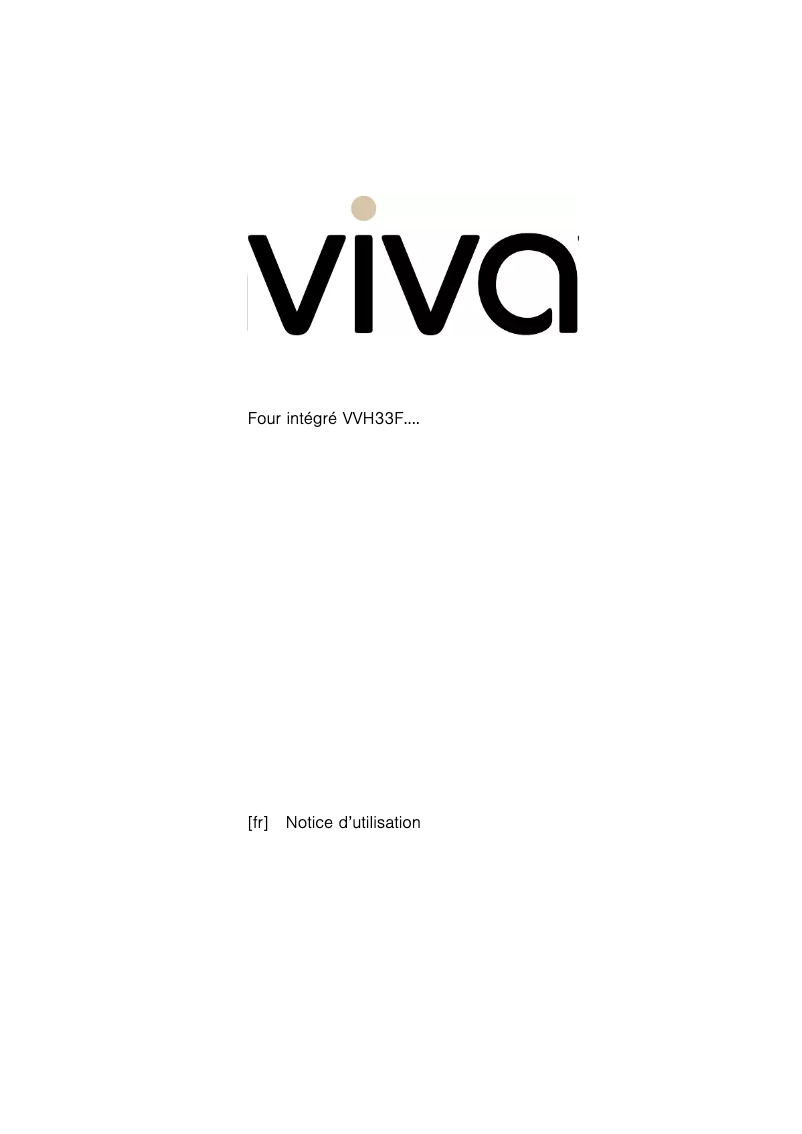 Page n°1 - Manuel utilisateur Viva VVH33F4850