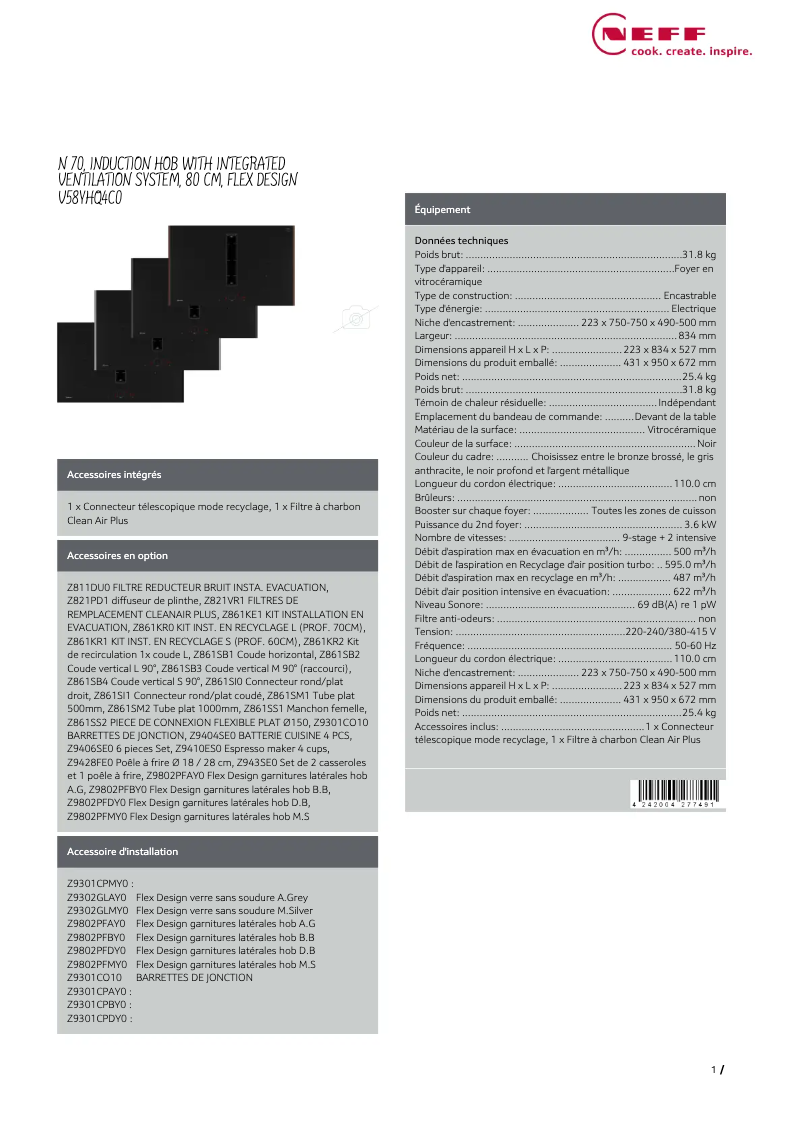 Image de la première page du manuel de l'appareil V58YHQ4C0