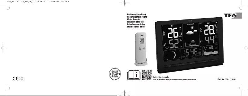 Page 1 de la notice Manuel utilisateur TFA Season 35.1118.01