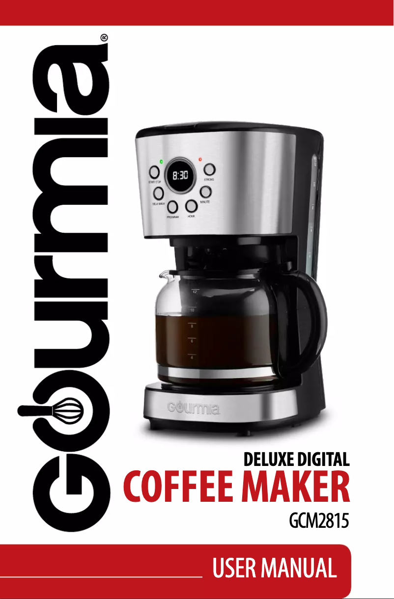 Page n°1 - Manuel utilisateur Gourmia GCM2815