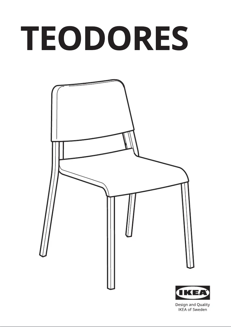 Page 1 de la notice Manuel utilisateur Ikea TEODORES 905.306.27