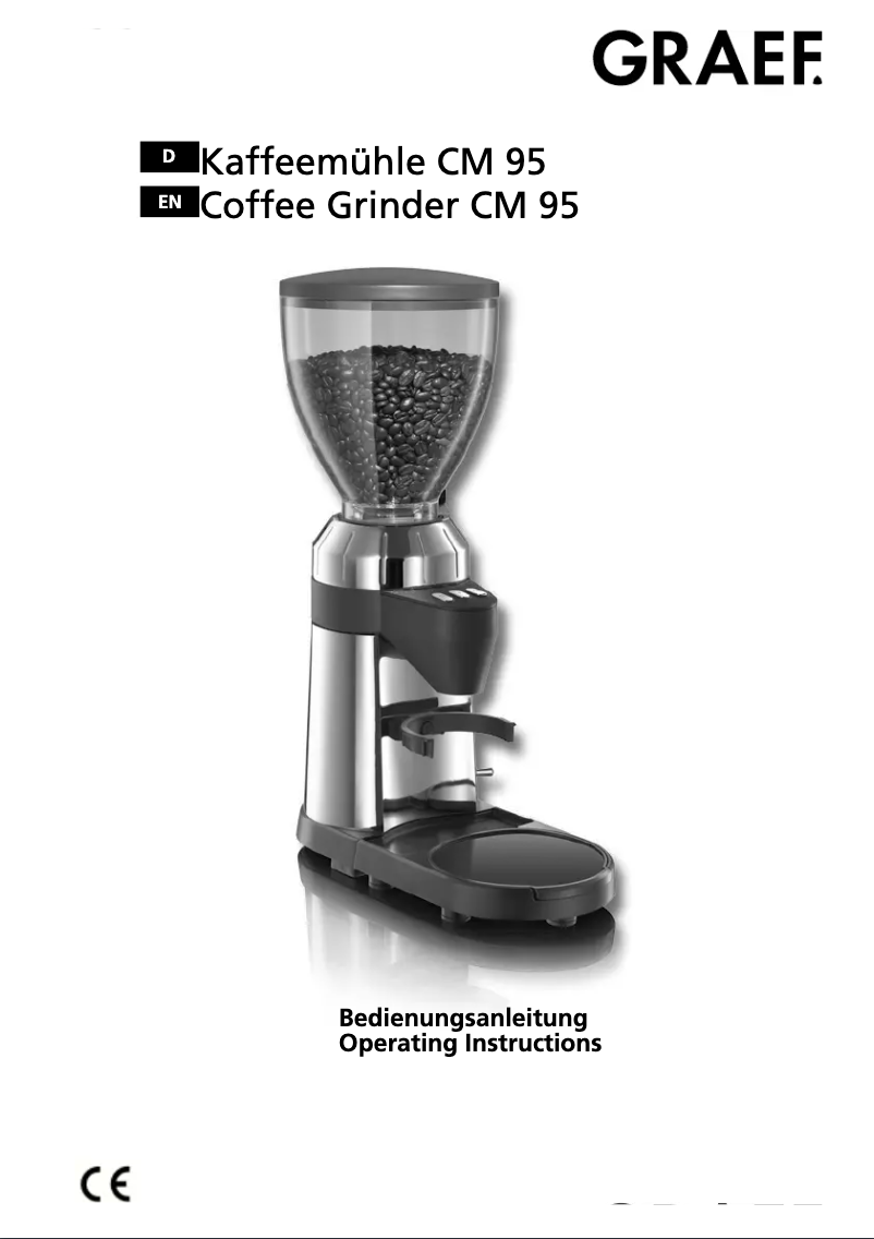 Page n°1 - Manuel utilisateur Graef CM 95