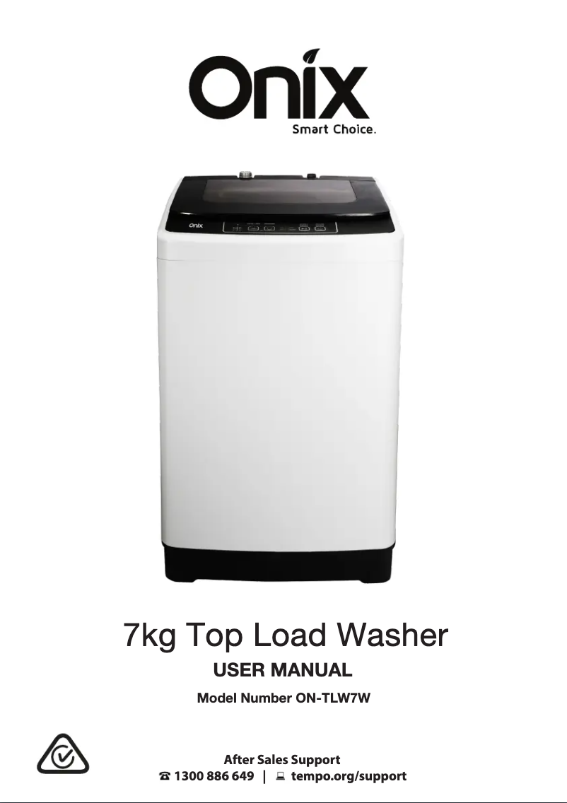 Page n°1 - Manuel utilisateur Onix ON-TLW7W