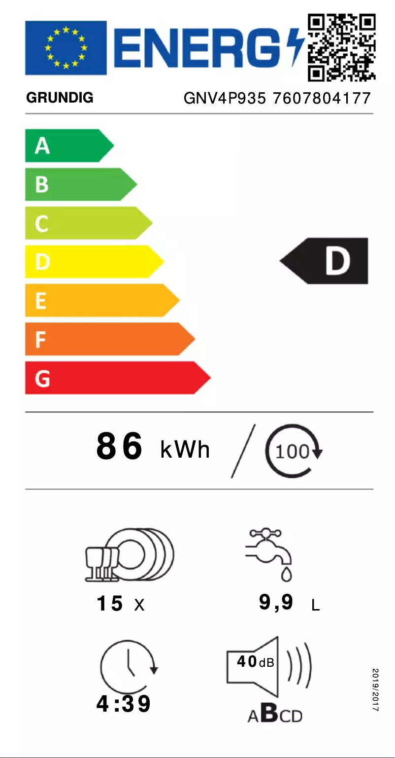 Page n°1 - Manuel utilisateur Grundig GNV 4P935