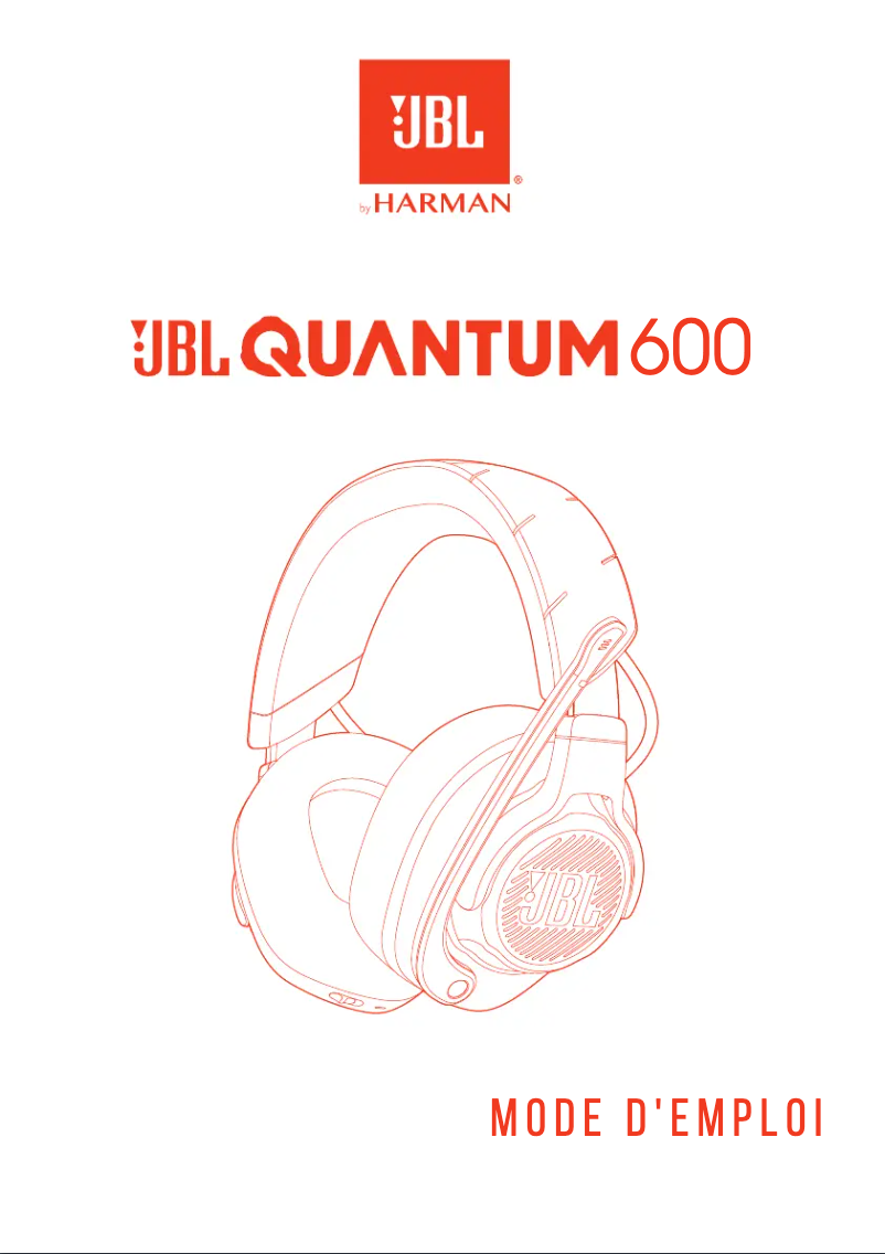 Page 1 de la notice Manuel utilisateur JBL Quantum 600