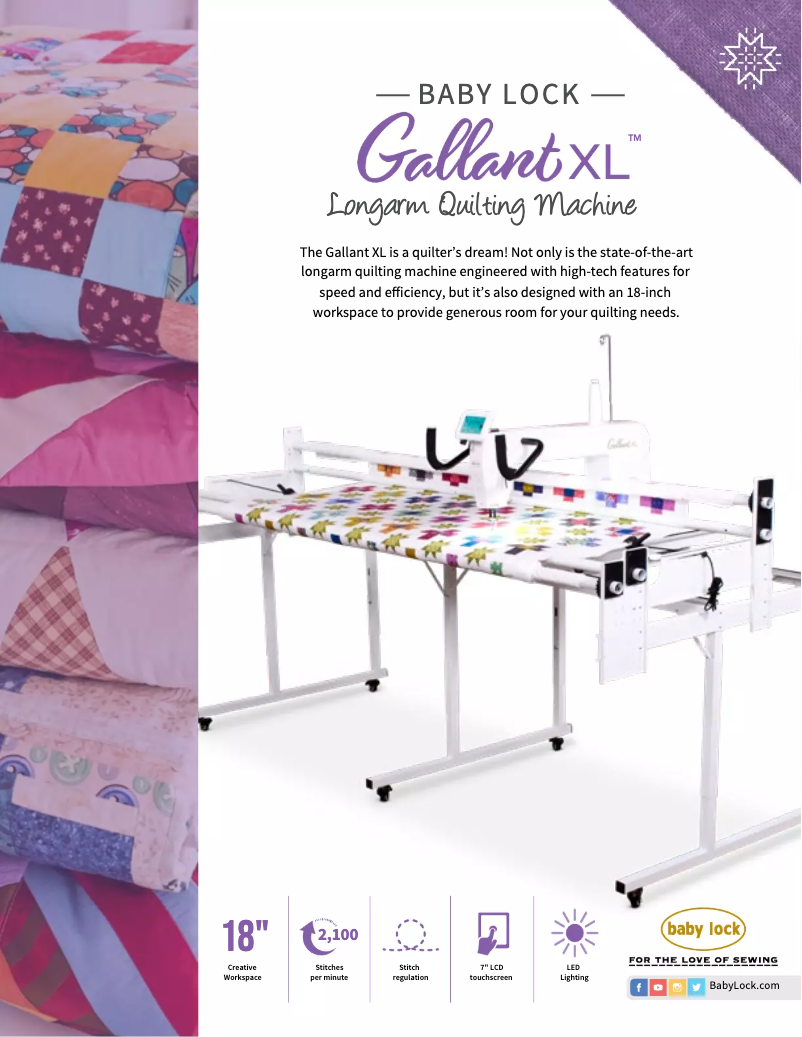 Image de la première page du manuel de l'appareil Gallant XL Longarm