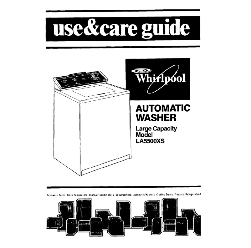 Page n°1 - Manuel utilisateur Whirlpool LA5500XS