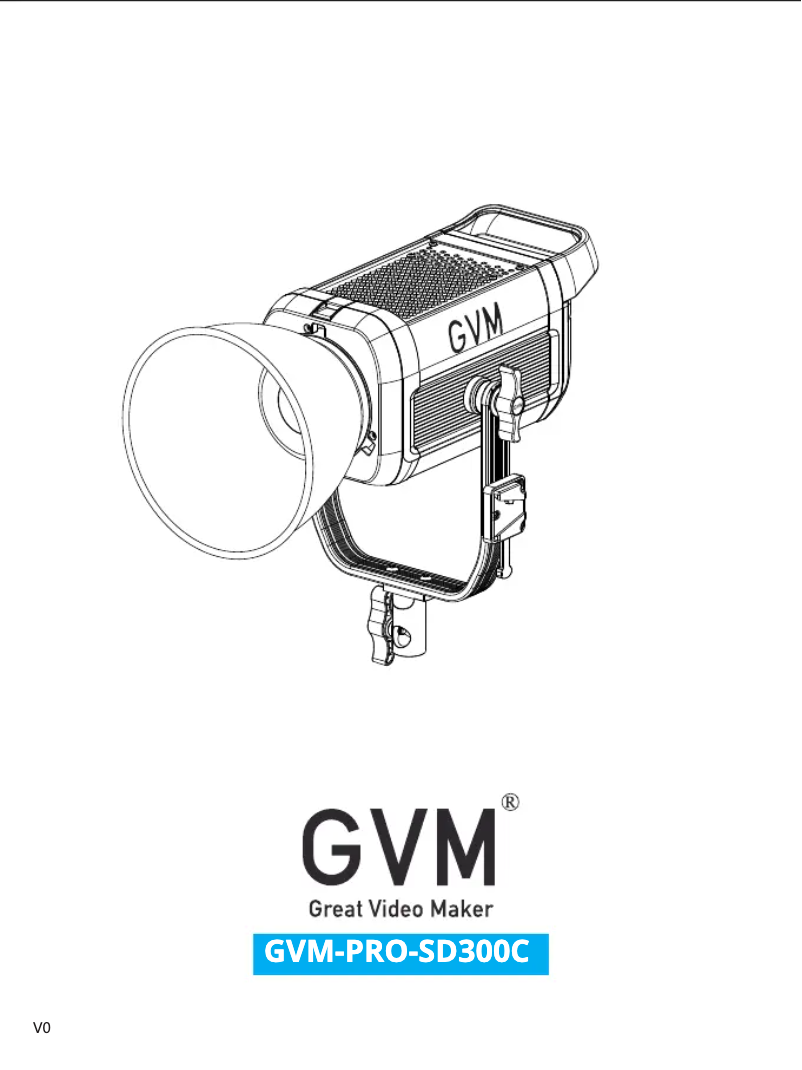 Page n°1 - Manuel utilisateur GVM GVM-PRO-SD300C