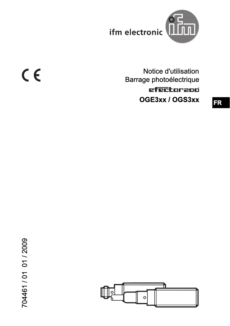 Page 1 de la notice Manuel utilisateur IFM OGE301