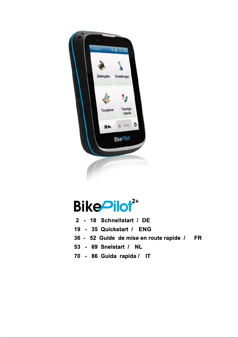 Page 1 de la notice Manuel utilisateur Blaupunkt 2 Plus