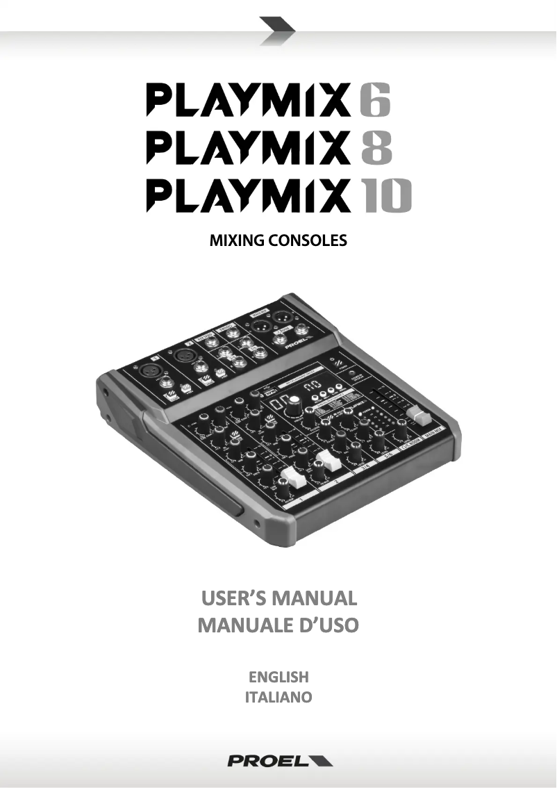 Image de la première page du manuel de l'appareil Playmix 6