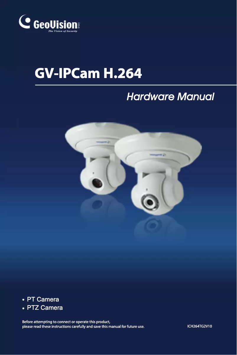 Image de la première page du manuel de l'appareil GV-PTZ010D