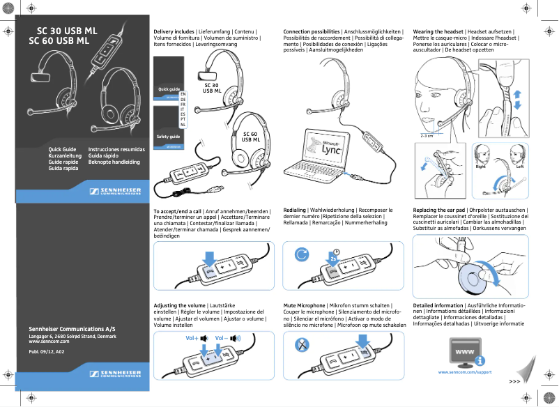 Image de la première page du manuel de l'appareil SC 30 USB ML