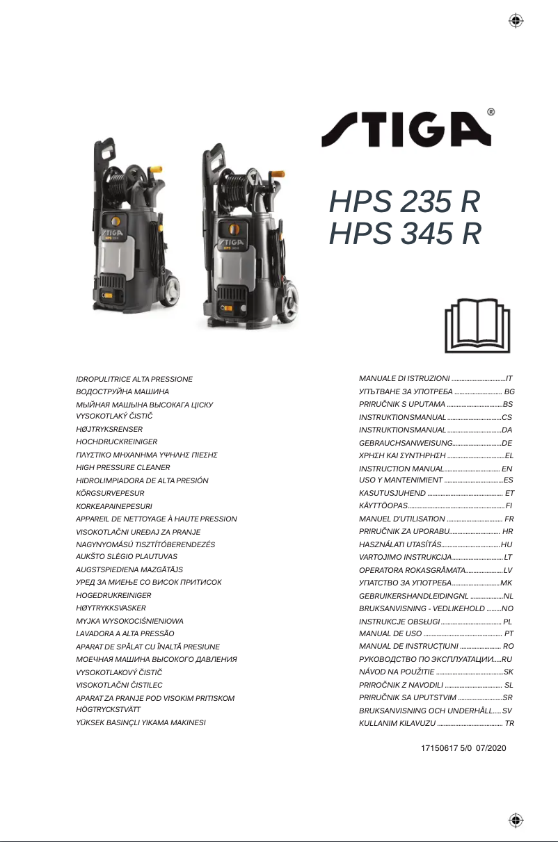 Page n°1 - Manuel utilisateur Stiga HPS 345 R
