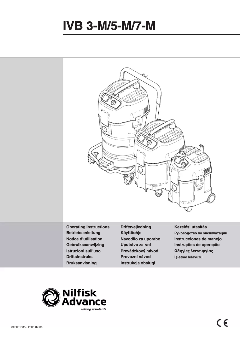 Page n°1 - Manuel utilisateur Nilfisk IVB 3-M