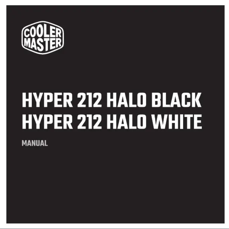 Image de la première page du manuel de l'appareil Hyper 212 Halo