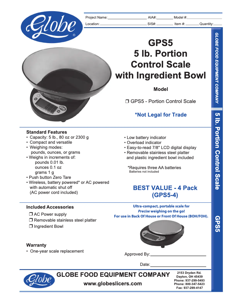 Image de la première page du manuel de l'appareil GPS5